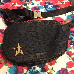 Black and Gold Jeffree Star Crossbody Fannypack